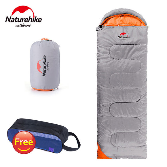 NatureHike 190T Polyester Waterproof Ultralight Outdoor Camping  Sleeping Bag with Cap 2200mmx750mm